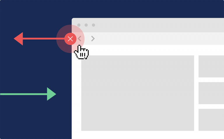 Quay lại để thoát khỏi trang web