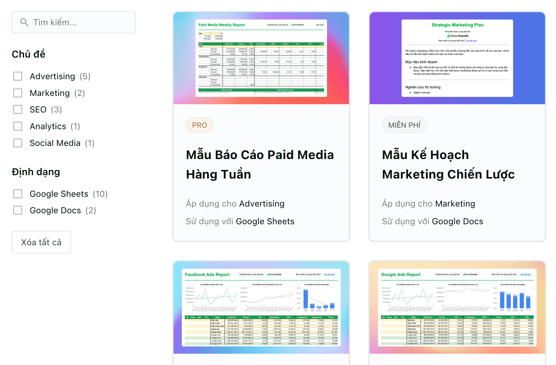 Marketing Templates